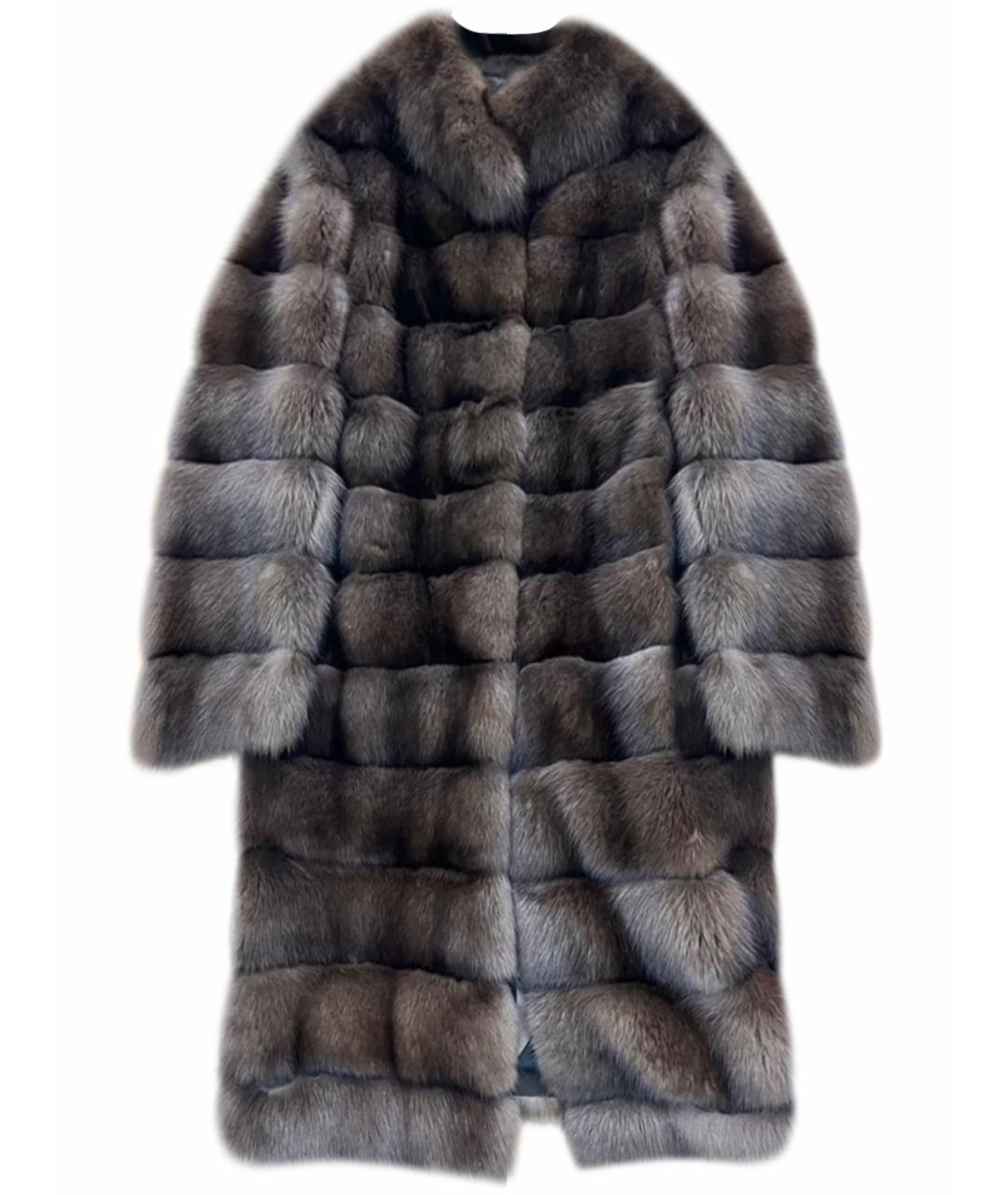 PAOLO MORETTI Коричневая меховая шуба, фото 1