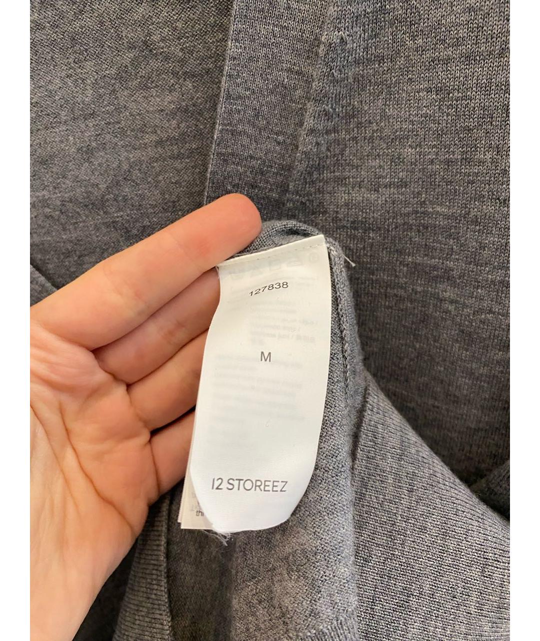 12 STOREEZ Антрацитовый шерстяной кардиган, фото 4