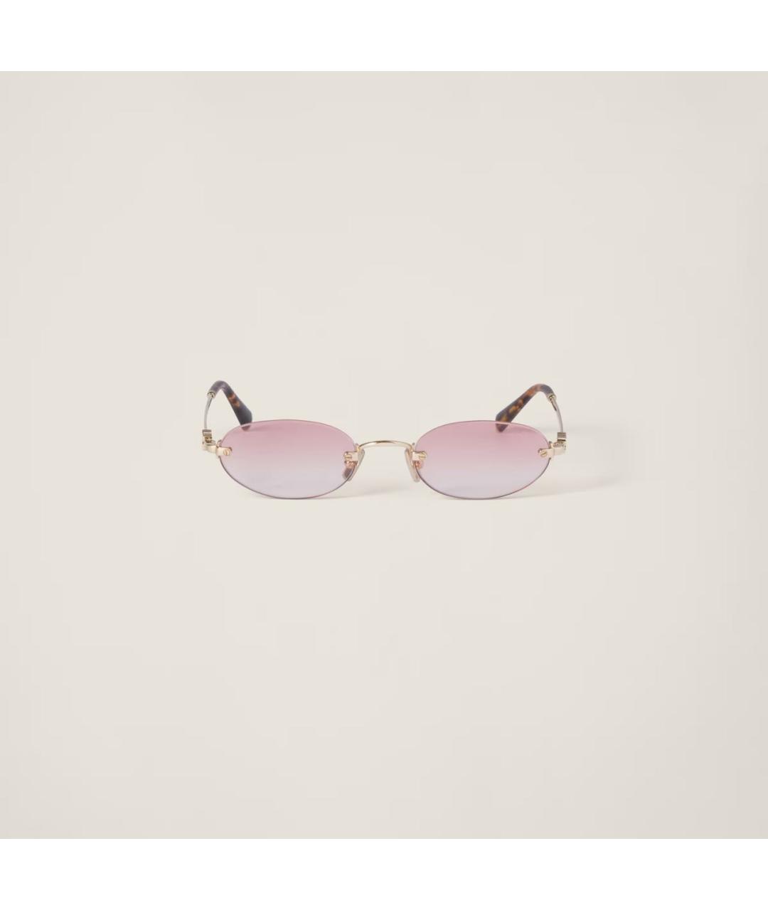 MIU MIU Мульти металлические солнцезащитные очки, фото 2