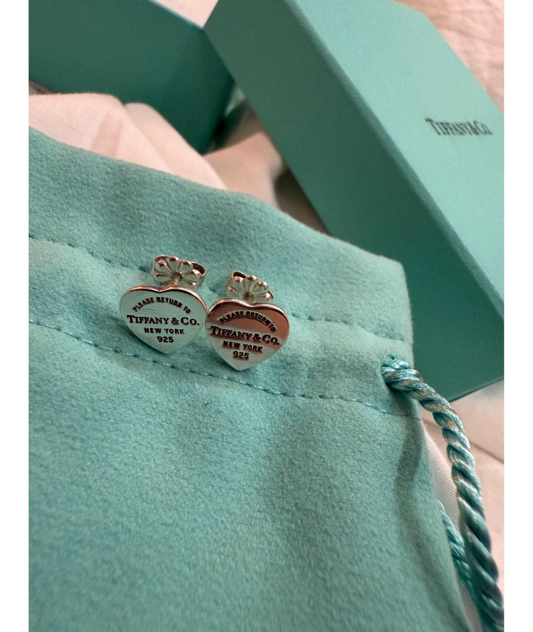TIFFANY&CO Серебряные серебряные серьги, фото 6
