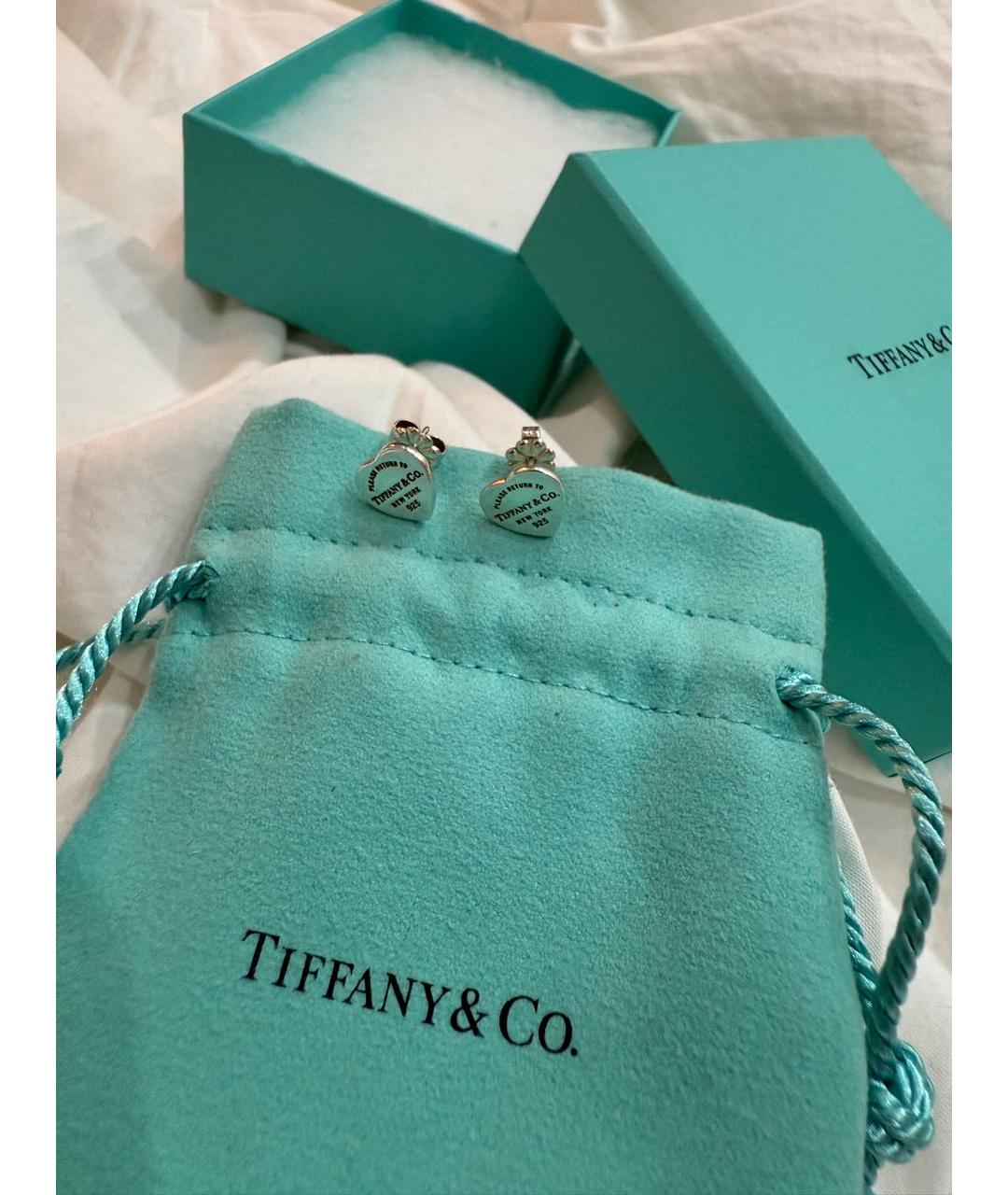 TIFFANY&CO Серебряные серебряные серьги, фото 2