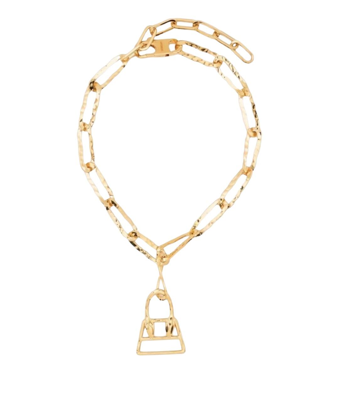JACQUEMUS Золотое металлическое колье, фото 1