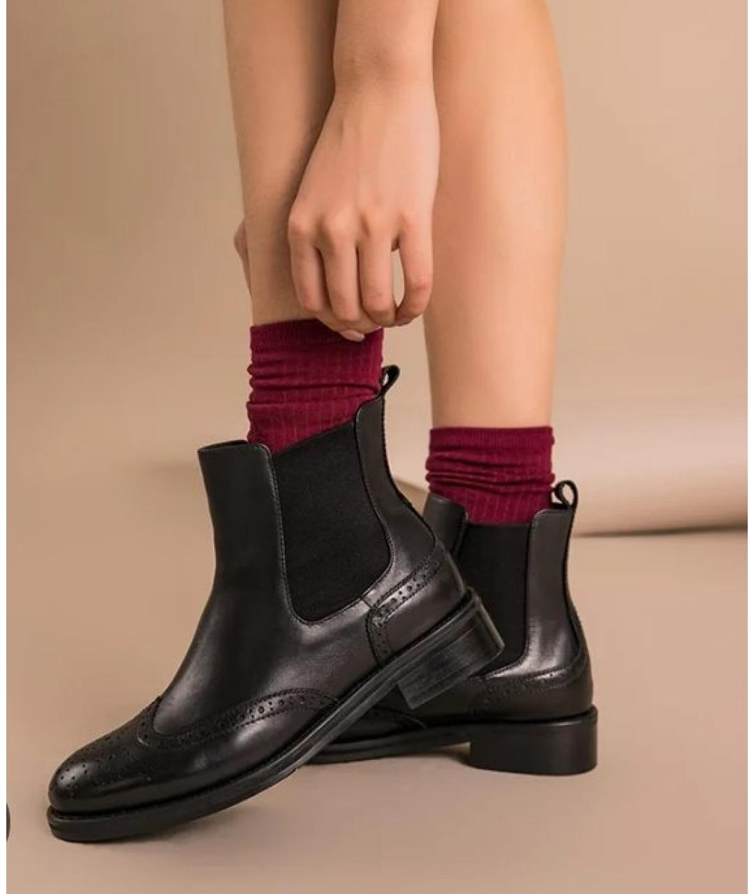 PRADA Черные кожаные ботинки, фото 6