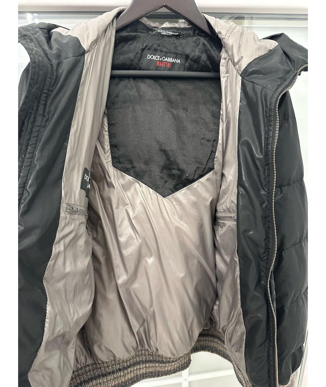 DOLCE&GABBANA Черный шерстяной пуховик, фото 8