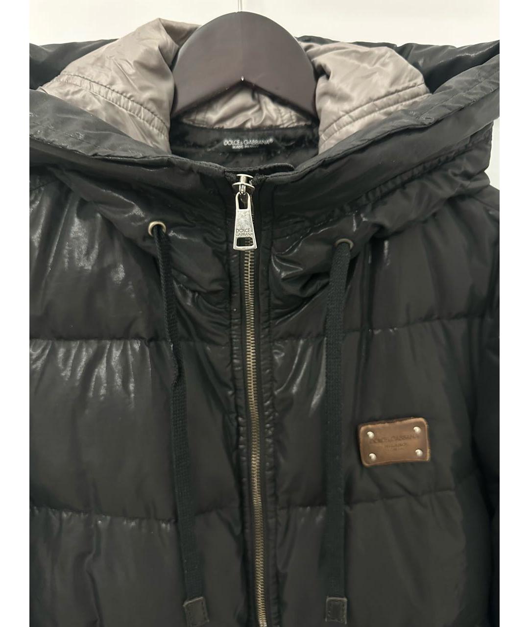 DOLCE&GABBANA Черный шерстяной пуховик, фото 3
