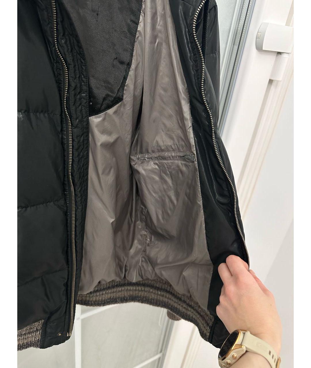 DOLCE&GABBANA Черный шерстяной пуховик, фото 6