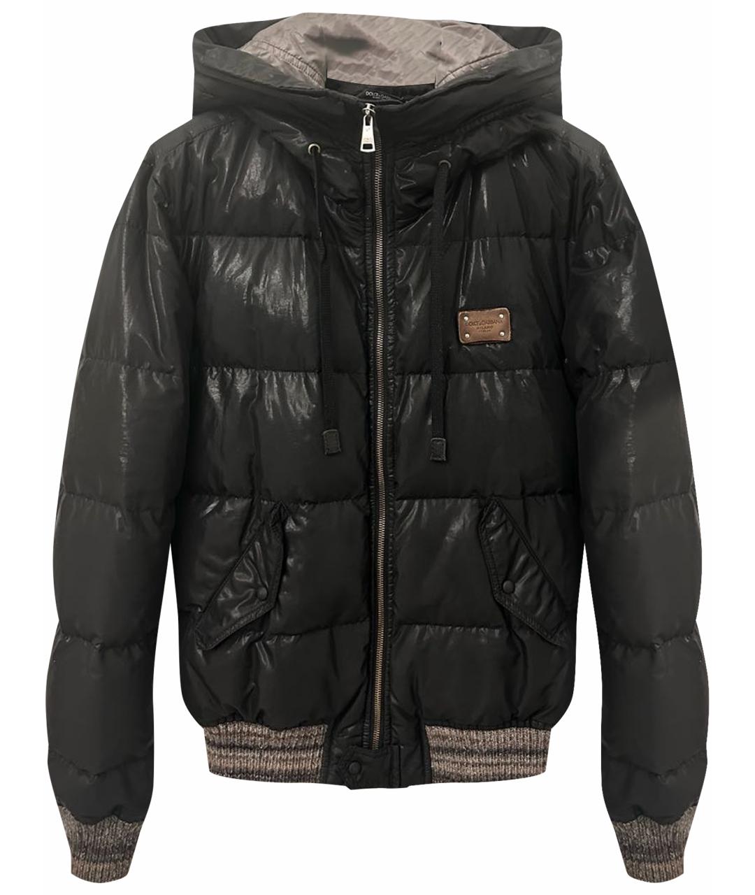 DOLCE&GABBANA Черный шерстяной пуховик, фото 1