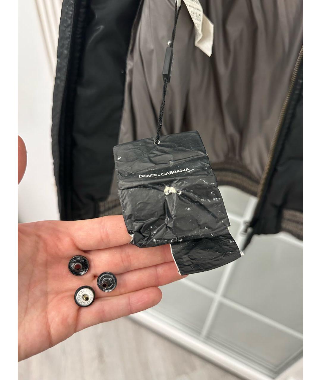 DOLCE&GABBANA Черный шерстяной пуховик, фото 7