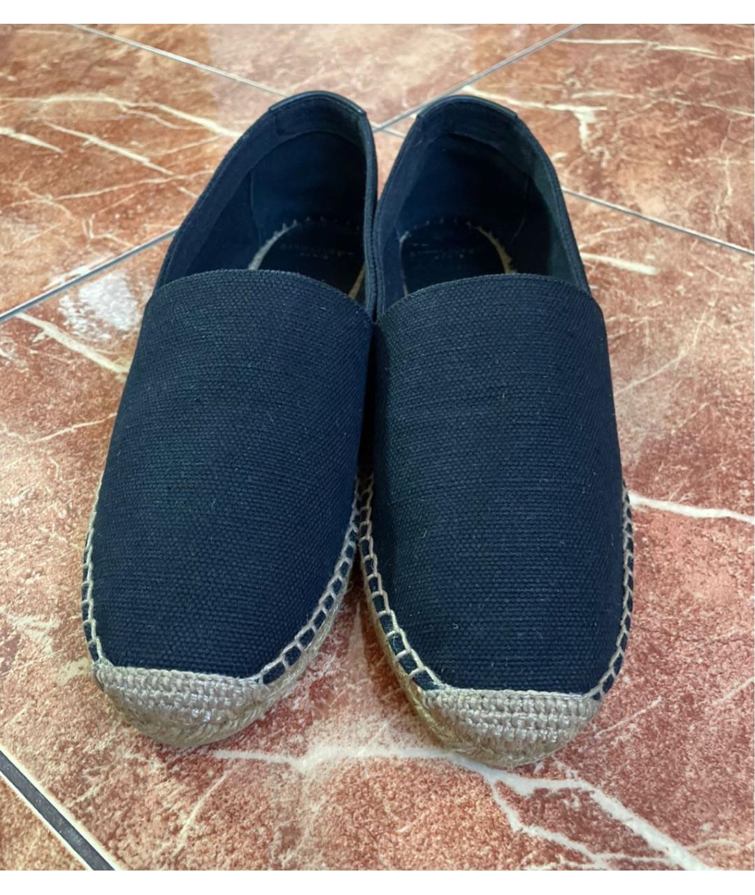 SAINT LAURENT Черные текстильные эспадрильи, фото 2