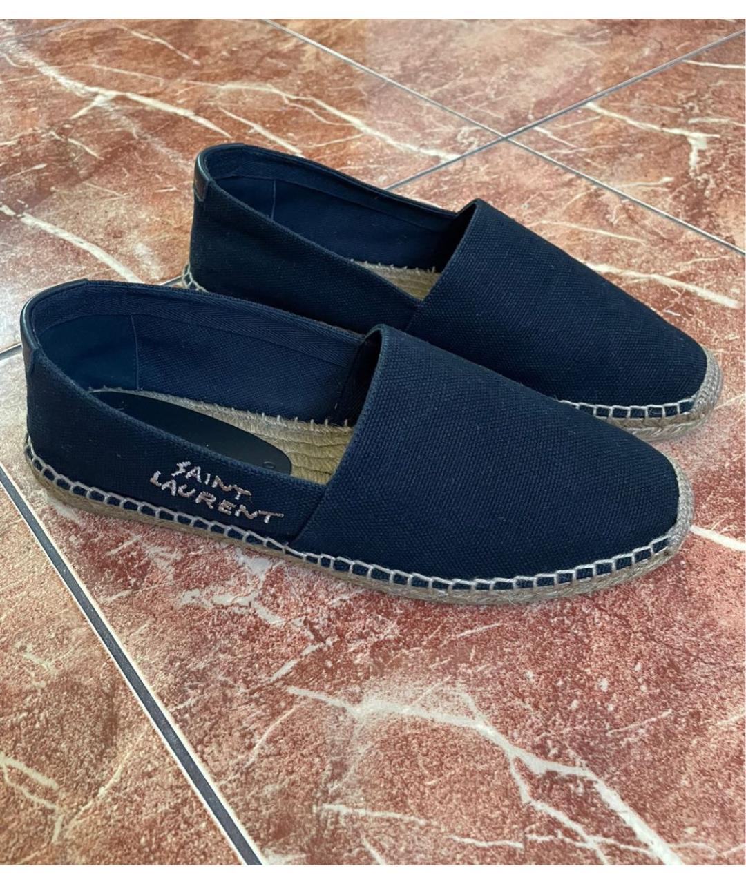 SAINT LAURENT Черные текстильные эспадрильи, фото 6
