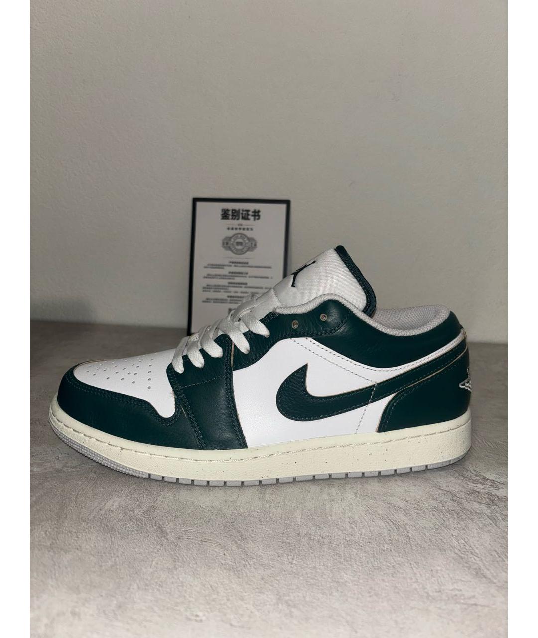 JORDAN Белые низкие кроссовки / кеды из искусственной кожи, фото 2