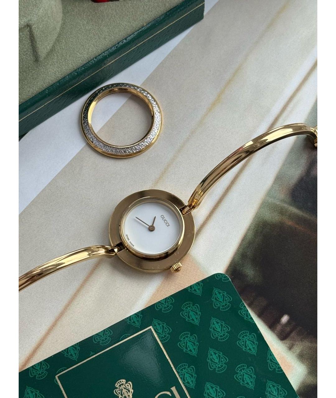 GUCCI Золотые позолоченные часы, фото 8