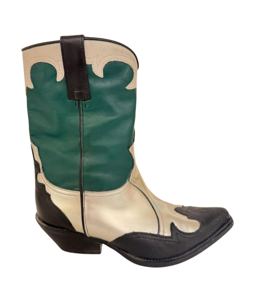 EMPORIO ARMANI Мульти кожаные сапоги, фото 1