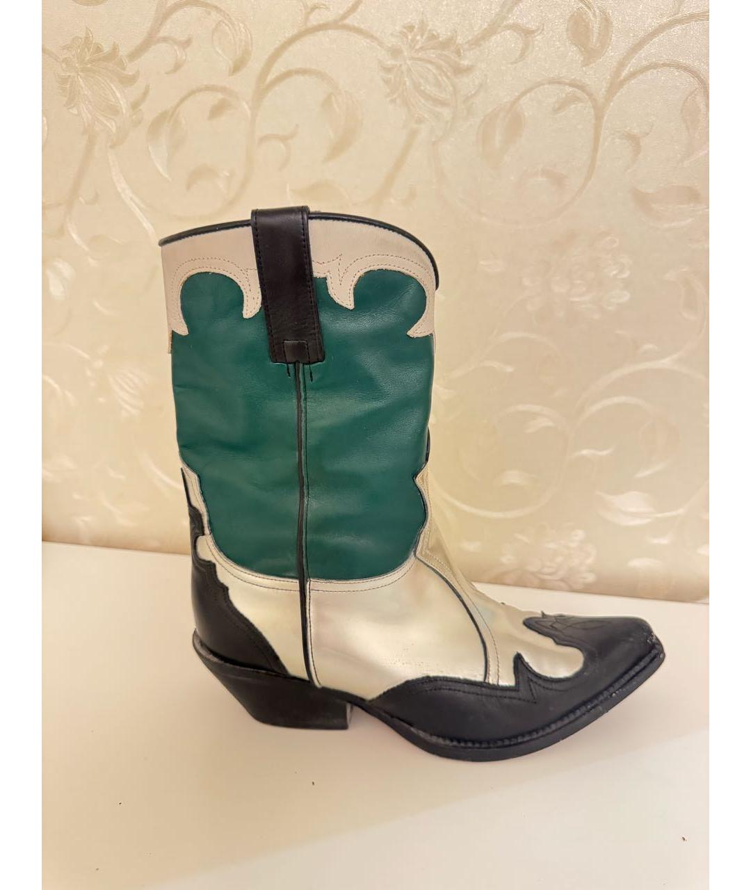 EMPORIO ARMANI Мульти кожаные сапоги, фото 5