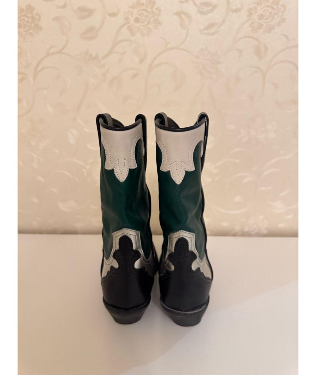 EMPORIO ARMANI Мульти кожаные сапоги, фото 4