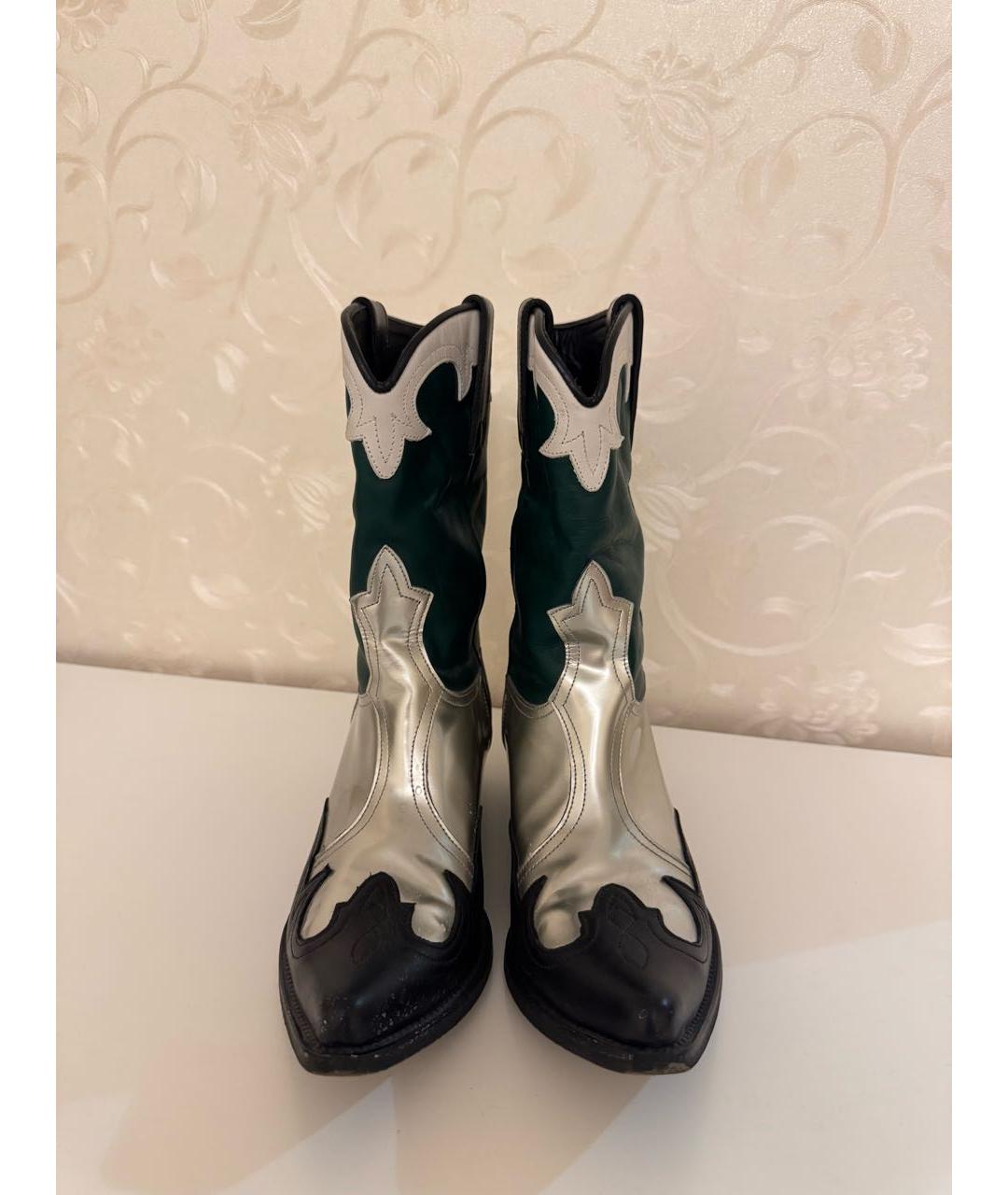 EMPORIO ARMANI Мульти кожаные сапоги, фото 2