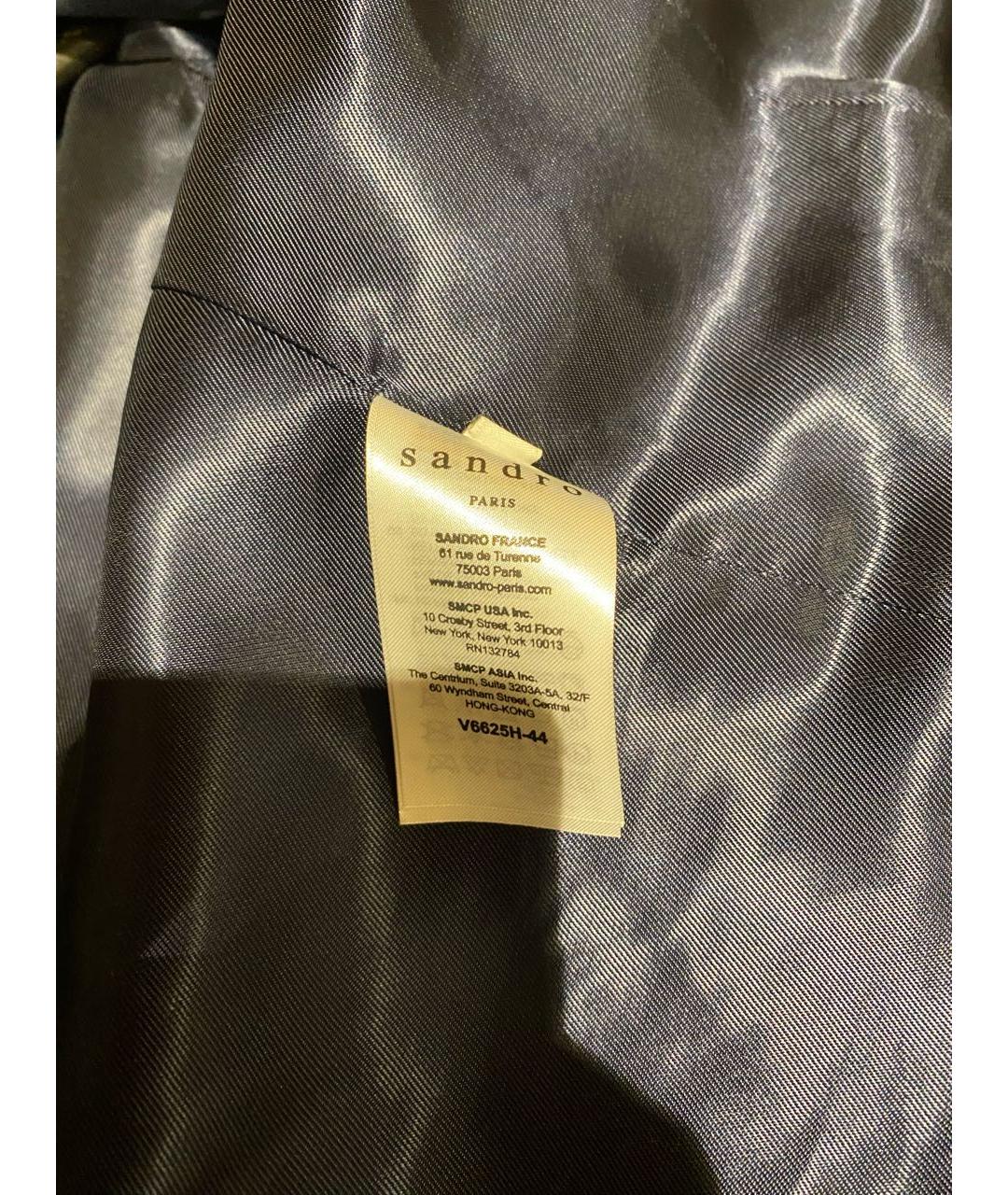 SANDRO Темно-синий жакет/пиджак, фото 3