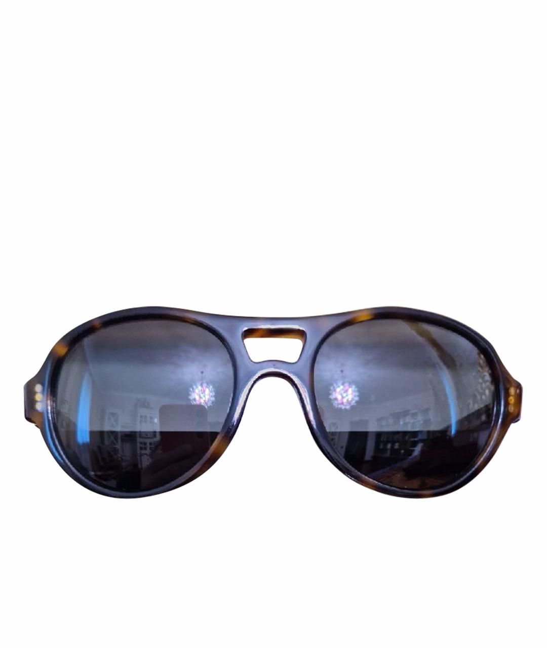 CARTIER Коричневые пластиковые солнцезащитные очки, фото 1