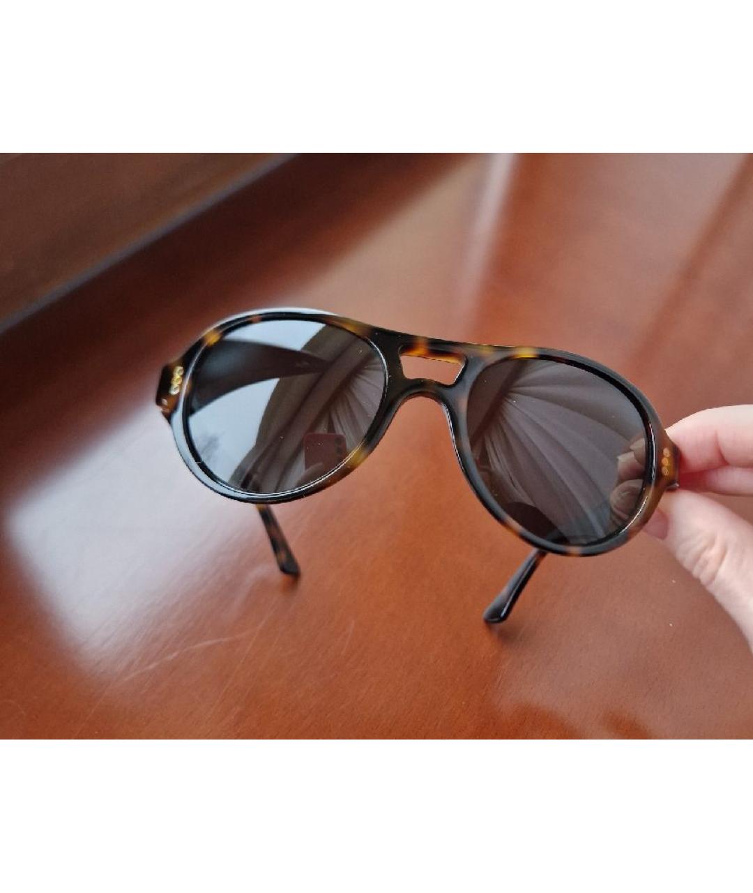 CARTIER Коричневые пластиковые солнцезащитные очки, фото 4