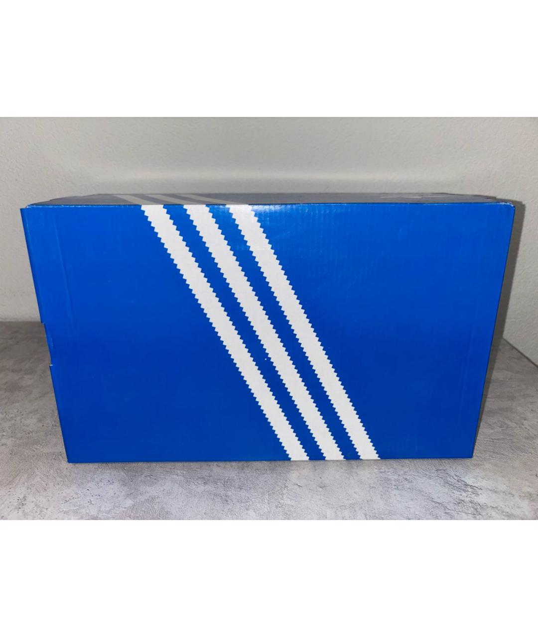 ADIDAS Черные кожаные низкие кроссовки / кеды, фото 5