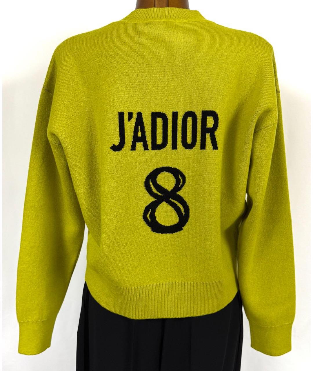 CHRISTIAN DIOR Салатовый кашемировый джемпер / свитер, фото 2