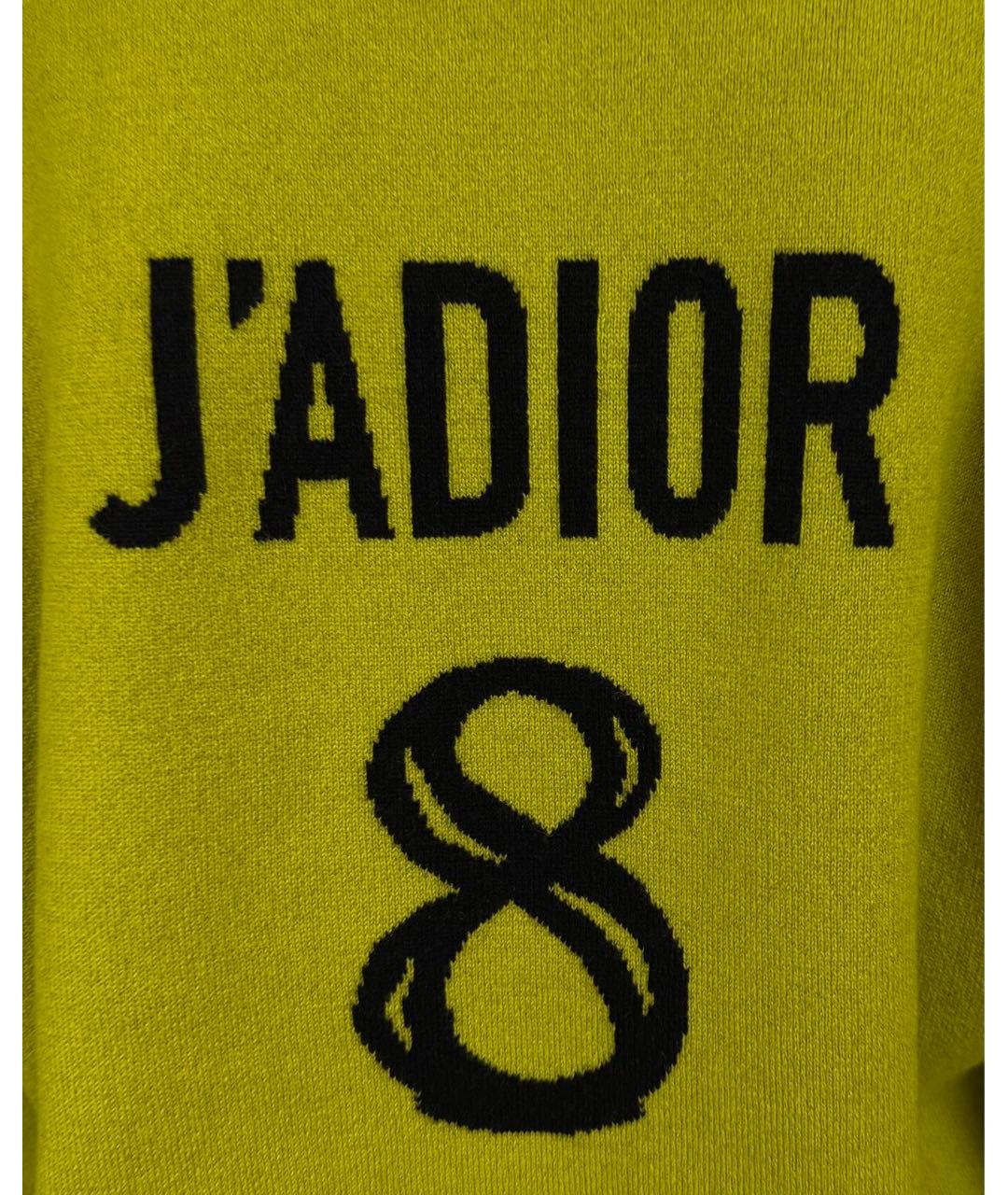 CHRISTIAN DIOR Салатовый кашемировый джемпер / свитер, фото 3