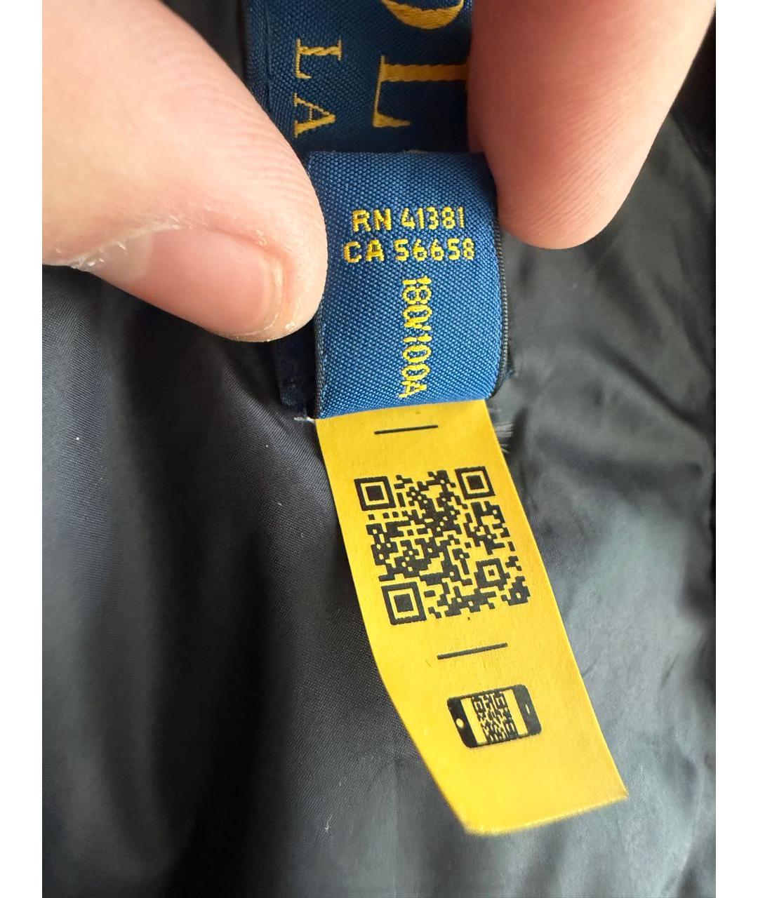 POLO RALPH LAUREN Черная полиамидовая куртка, фото 6