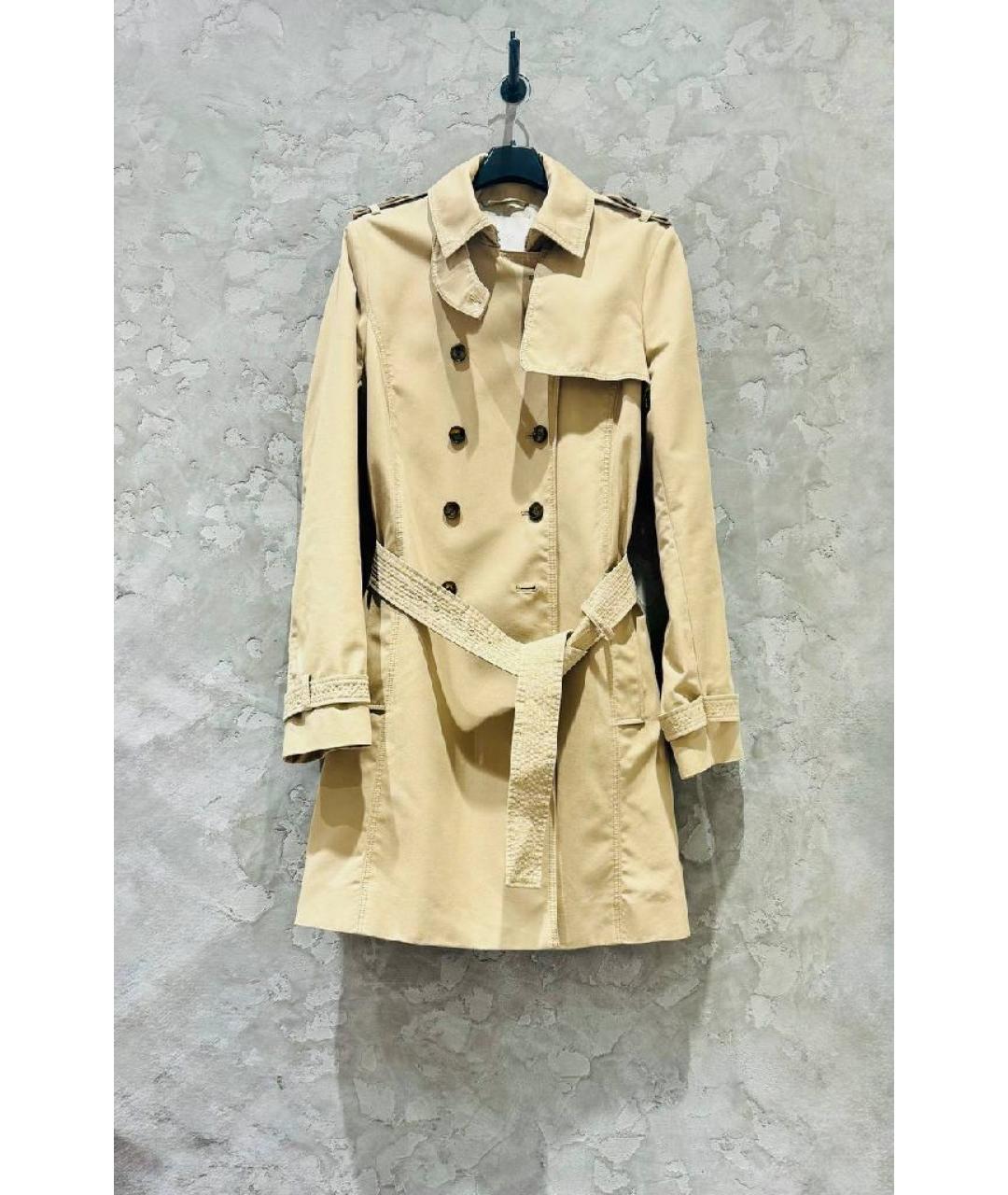 HUGO BOSS Бежевый хлопковый тренч/плащ, фото 9
