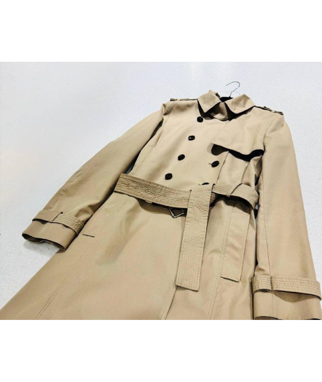 HUGO BOSS Бежевый хлопковый тренч/плащ, фото 7