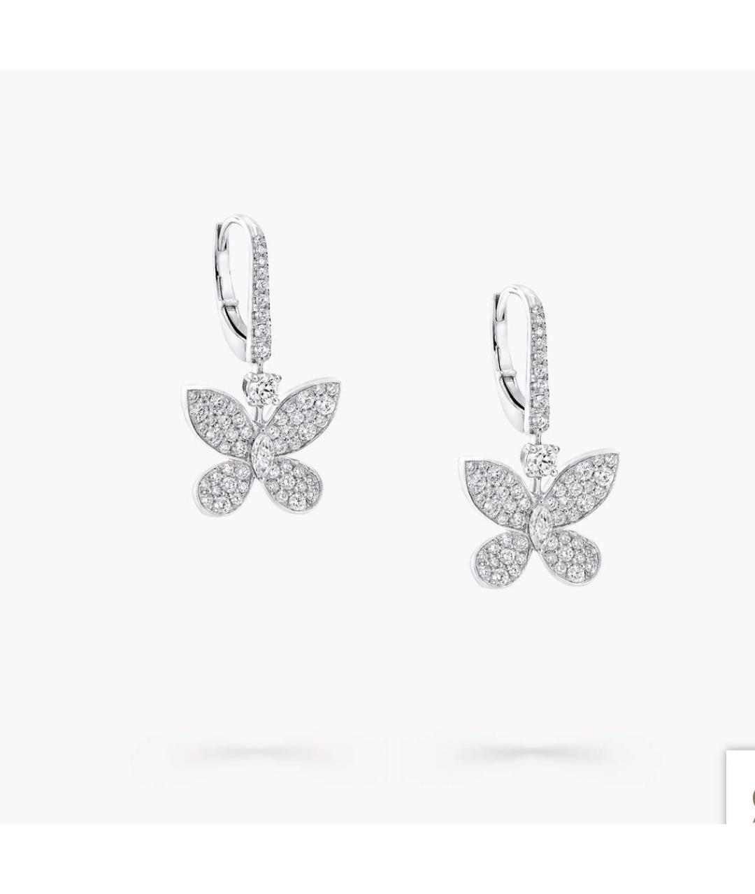 GRAFF Серебряные серьги из белого золота, фото 3