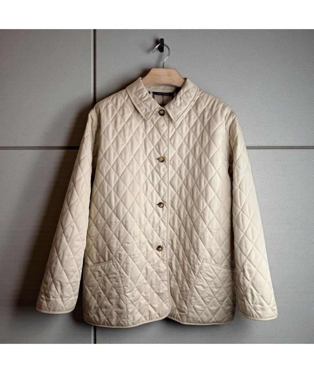 BURBERRY Бежевая хлопковая куртка, фото 9
