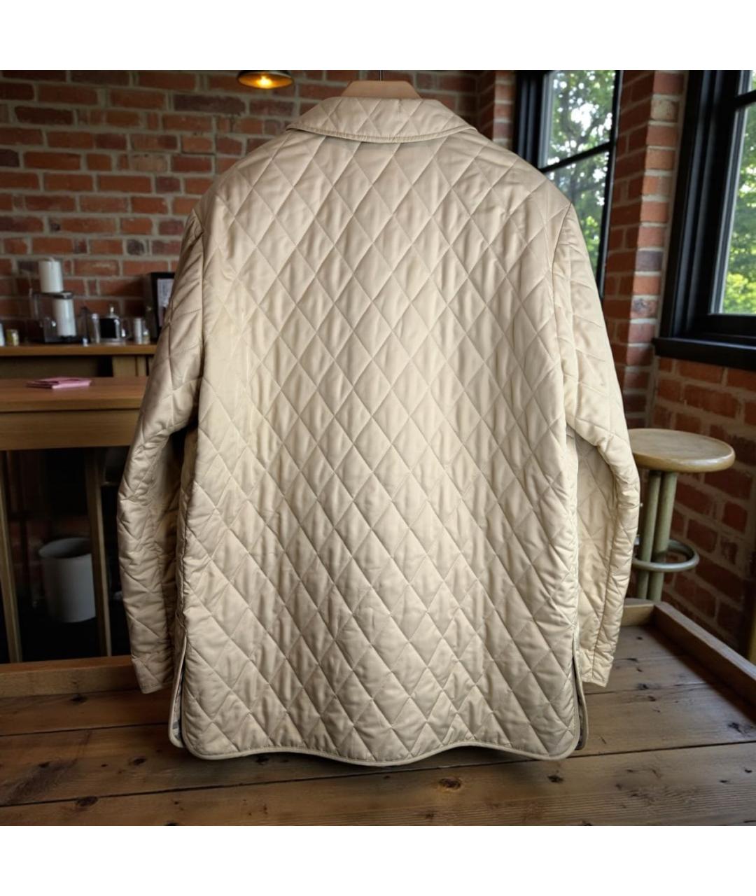 BURBERRY Бежевая хлопковая куртка, фото 5