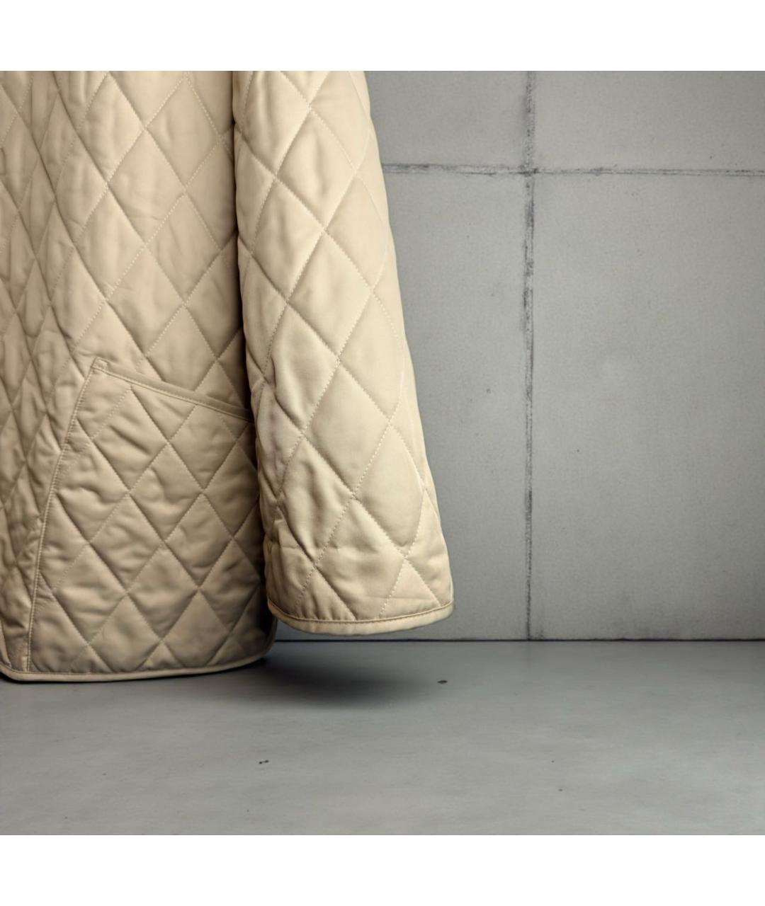 BURBERRY Бежевая хлопковая куртка, фото 4