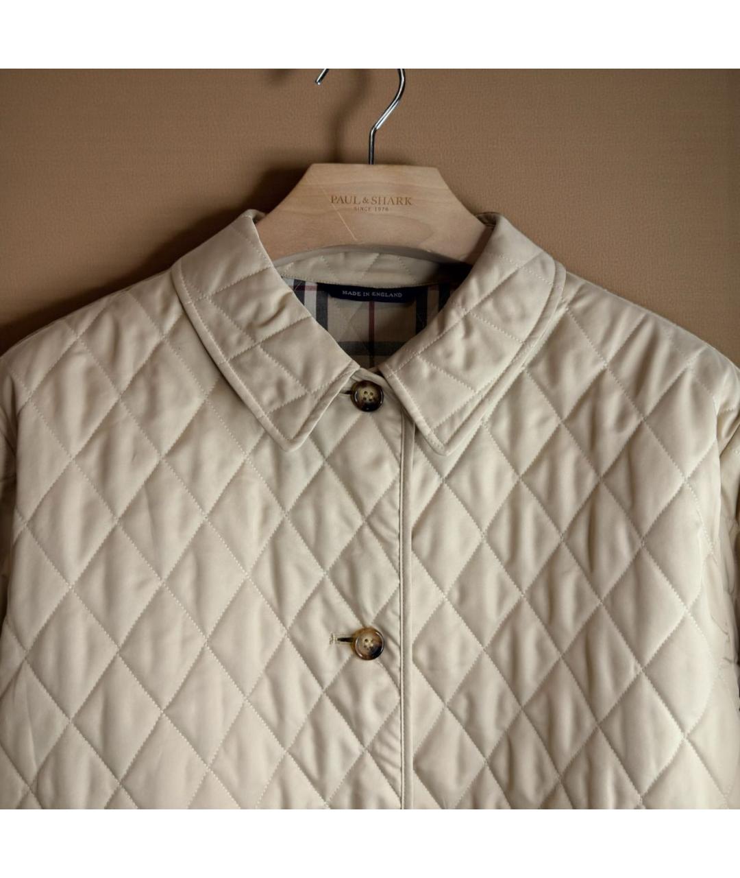 BURBERRY Бежевая хлопковая куртка, фото 2