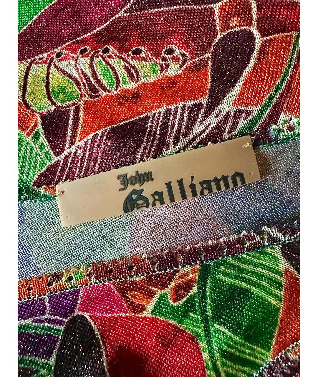 JOHN GALLIANO Мульти вискозная блузы, фото 5