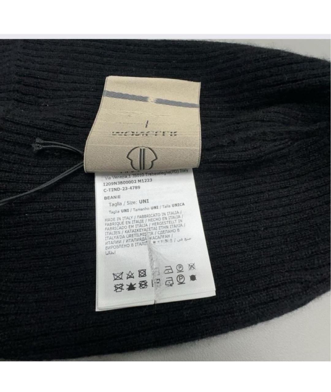 RICK OWENS Черная шерстяная шапка, фото 3