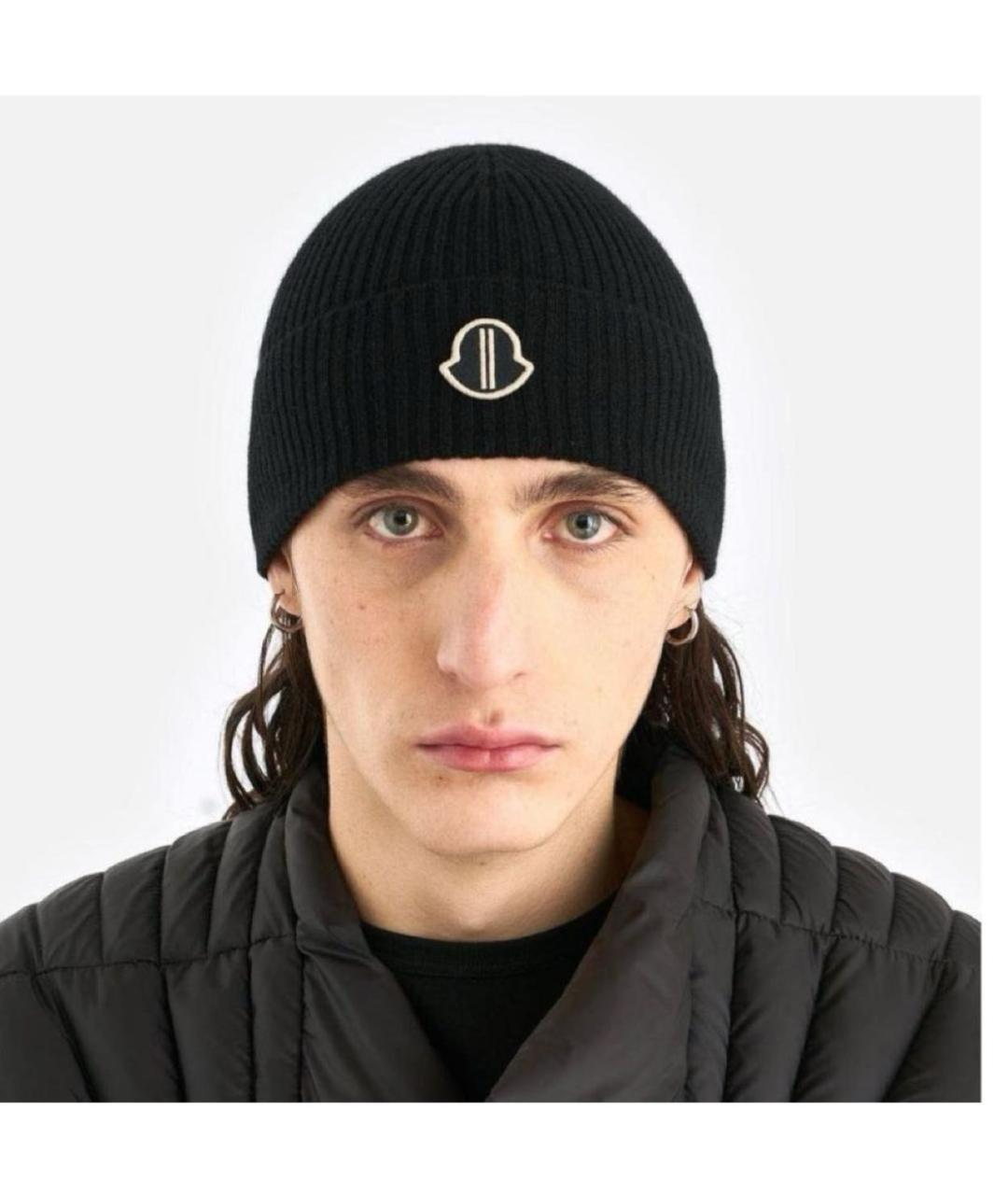 RICK OWENS Черная шерстяная шапка, фото 2