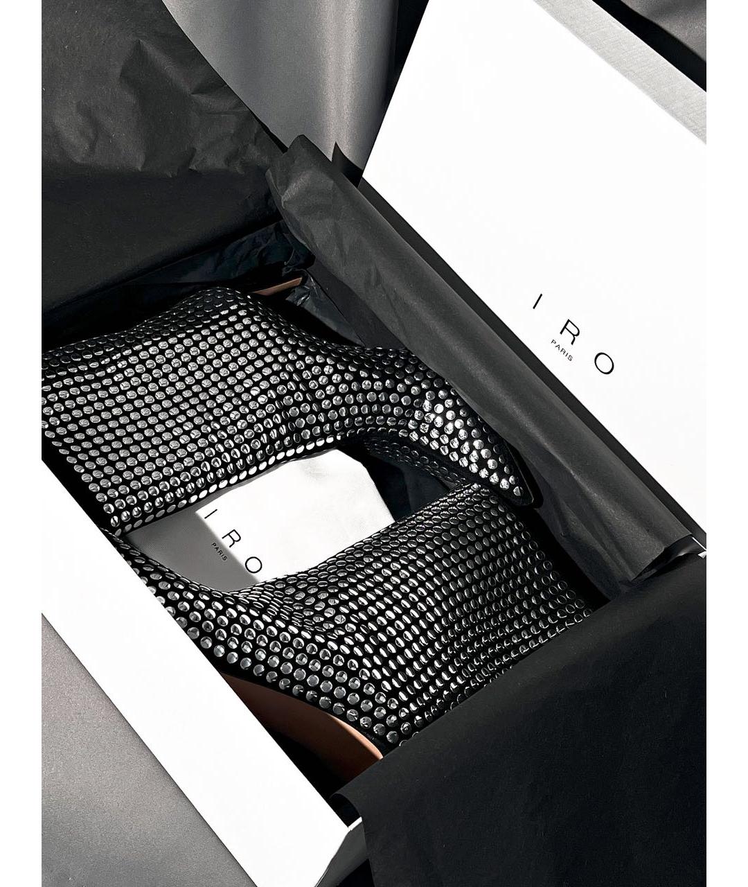 IRO Серебряные кожаные ботильоны, фото 5