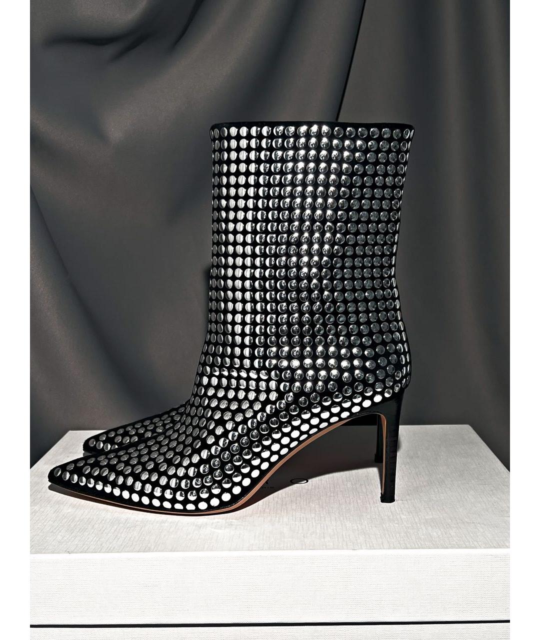 IRO Серебряные кожаные ботильоны, фото 7