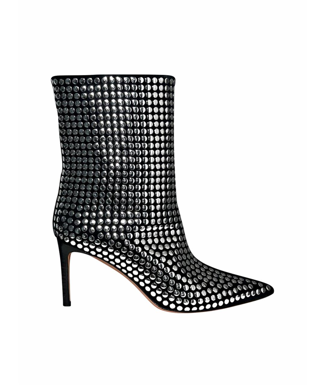 IRO Серебряные кожаные ботильоны, фото 1