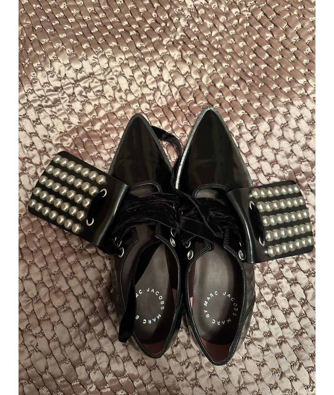 MARC BY MARC JACOBS Черные брогги и оксфорды из лакированной кожи, фото 4