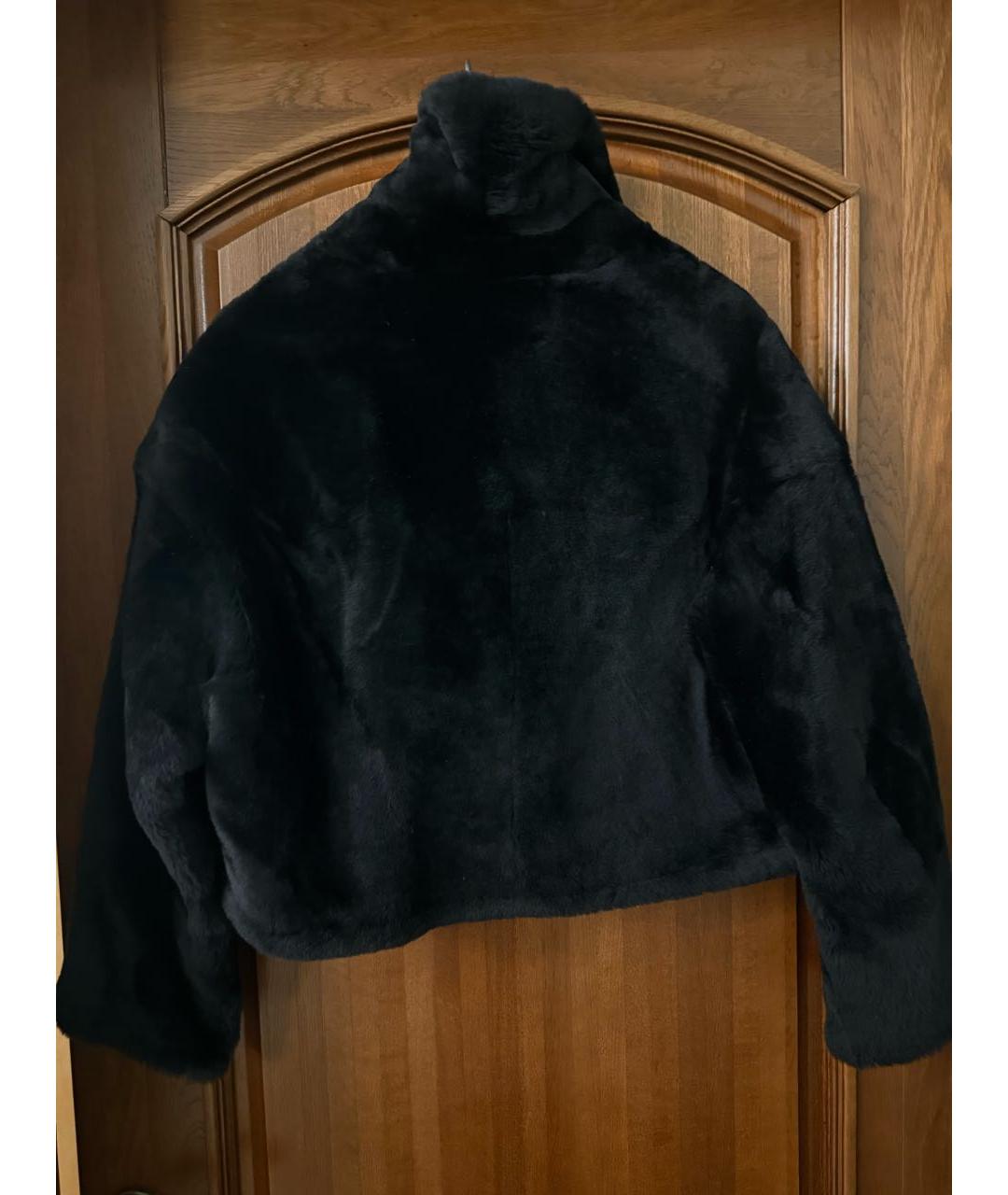 YVES SALOMON Черная меховая дубленка, фото 5