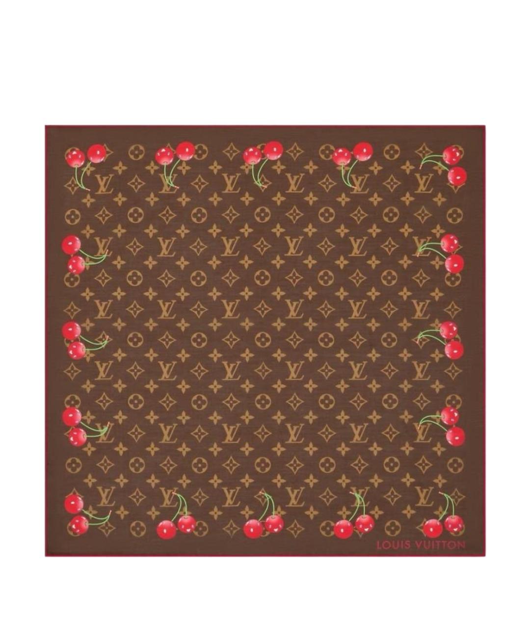 LOUIS VUITTON Мульти шелковый платок, фото 1