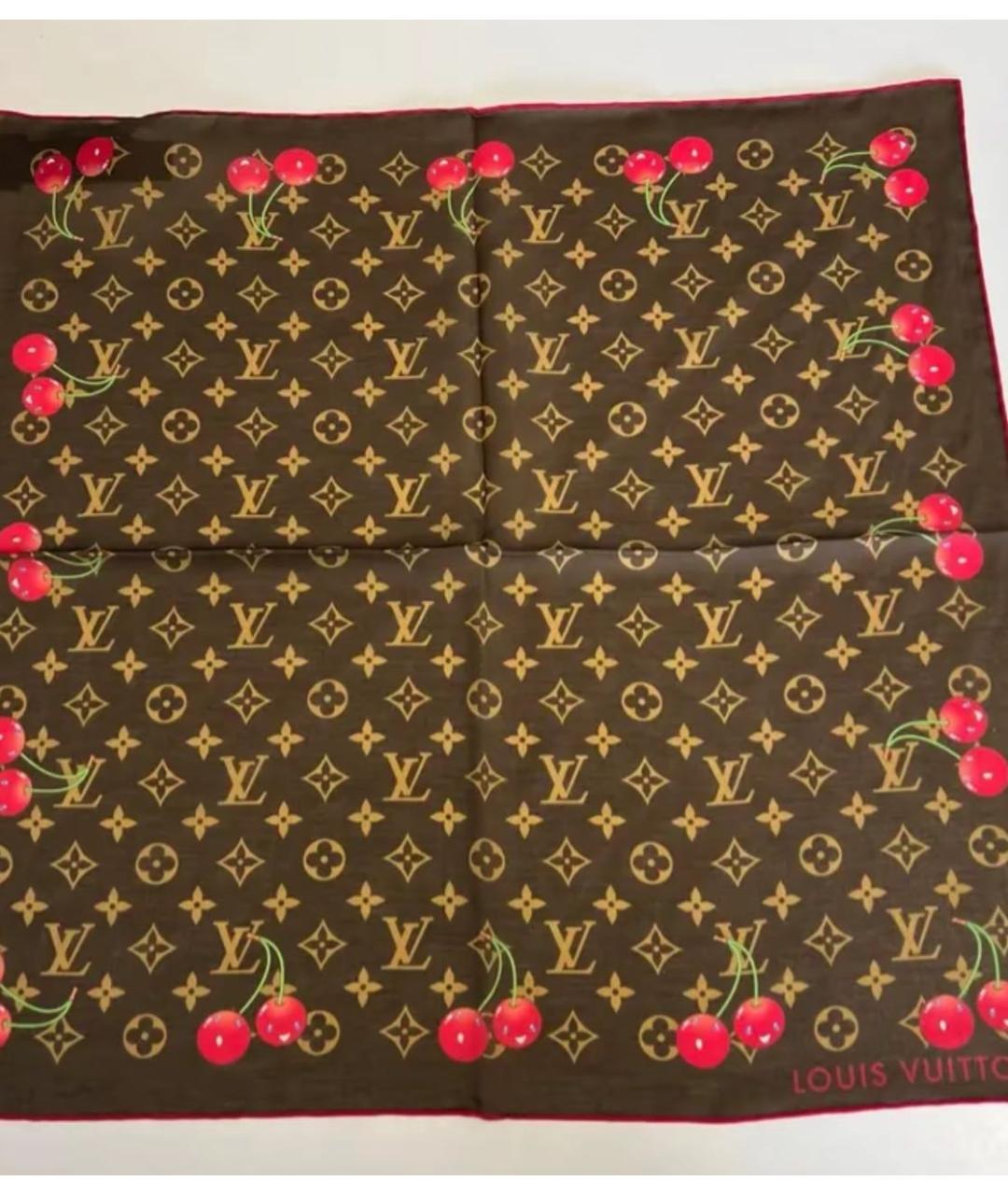 LOUIS VUITTON Мульти шелковый платок, фото 4