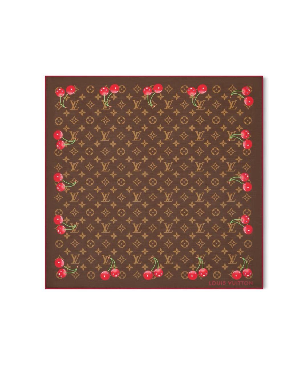 LOUIS VUITTON Мульти шелковый платок, фото 6