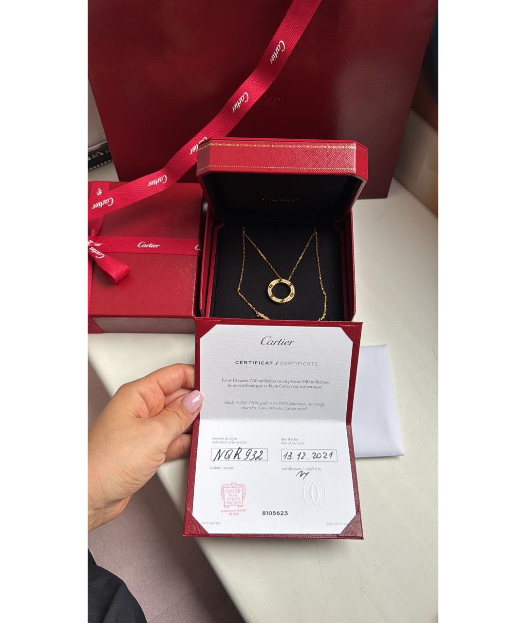 CARTIER Желтое колье из желтого золота, фото 6