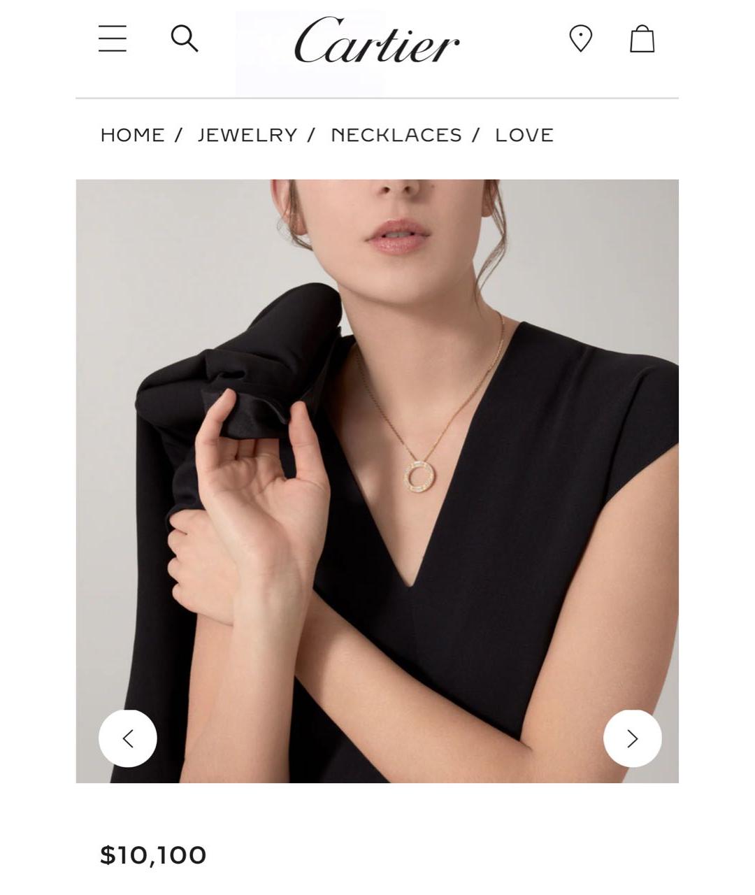 CARTIER Желтое колье из желтого золота, фото 2