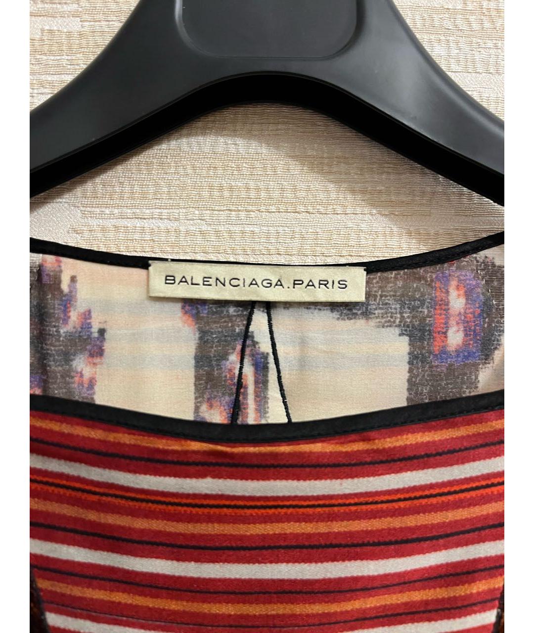 BALENCIAGA Мульти шелковое вечернее платье, фото 5