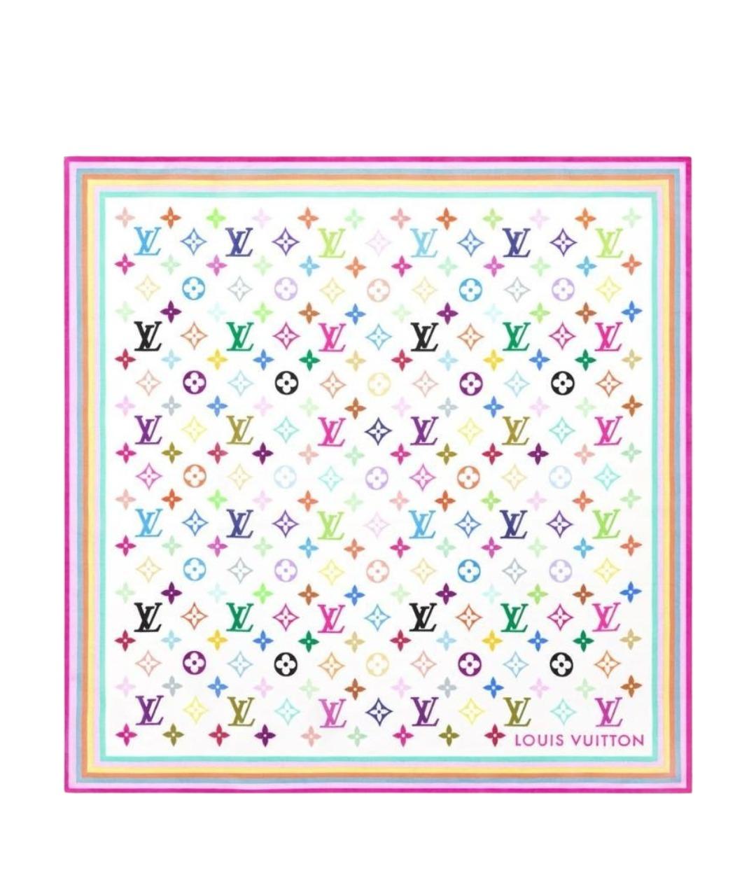 LOUIS VUITTON Мульти шелковый платок, фото 1
