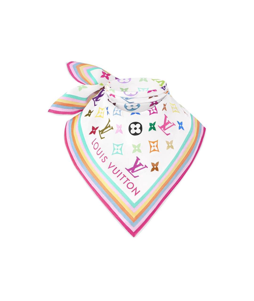 LOUIS VUITTON Мульти шелковый платок, фото 2